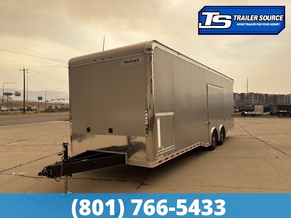 8.5x28 Haulmark Edge Turbo Pkg Enclosed Car Hauler Trailer - 7'10" Interior - 12K GVWR -