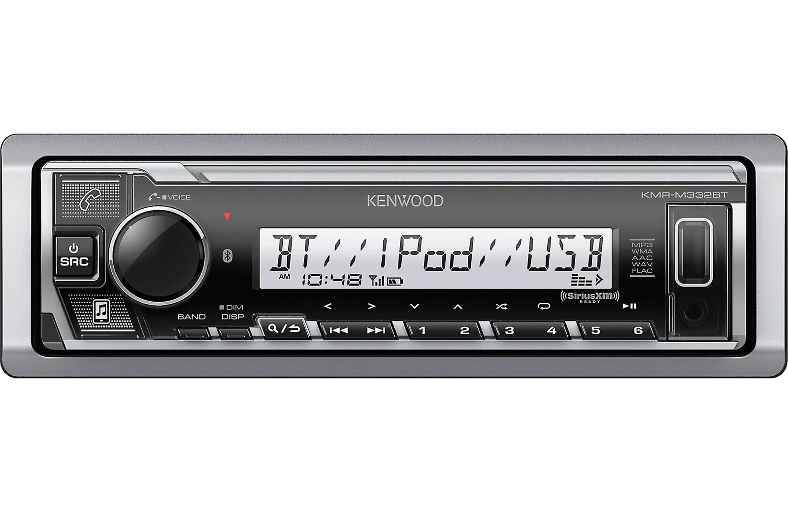Marine-Ready. Bluetooth-Connected. Kenwood KMR-M332BT – Just $169!