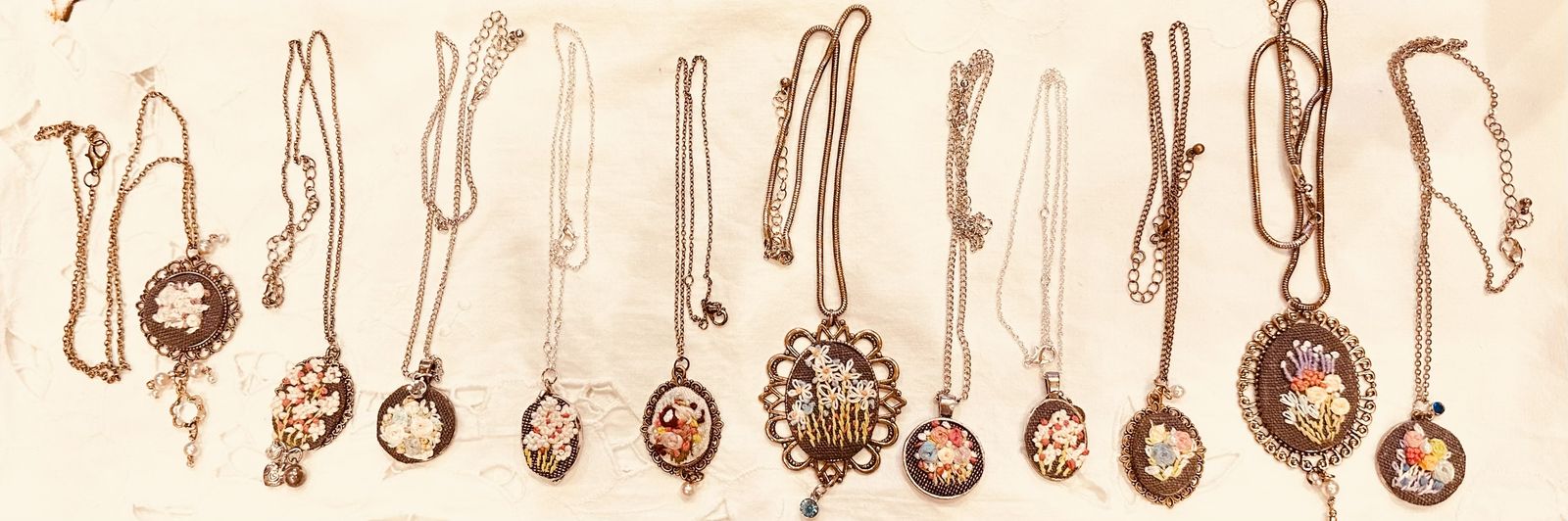 Hand Embroidery Necklaces