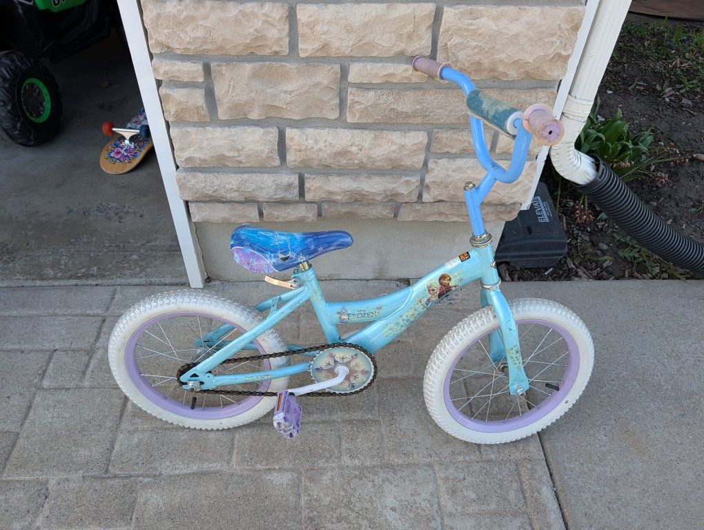 16 inch Disney Frozen themed bike.