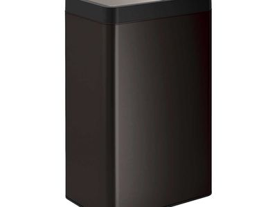 Kohler 23825-BST 13-Gallon Motion Sensor Trash Can, Black 1798332 #97264