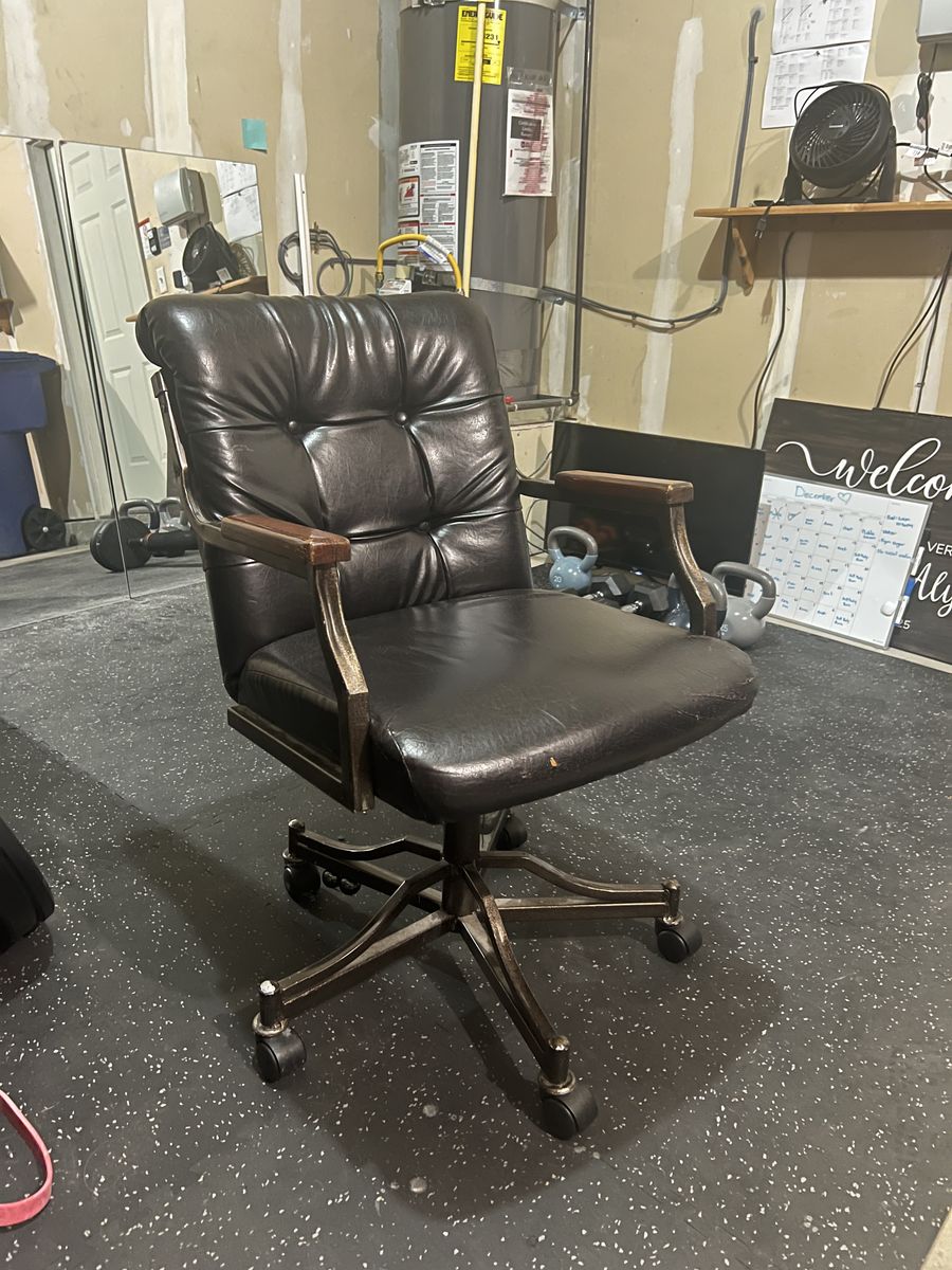 Black Leather Office Chair