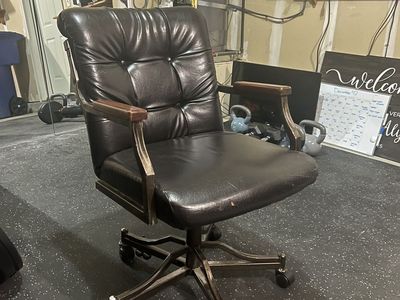 Black Leather Office Chair