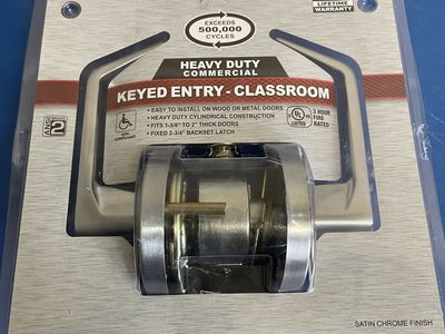 Universal Hardware Classroom Door Handle Keyed Entry