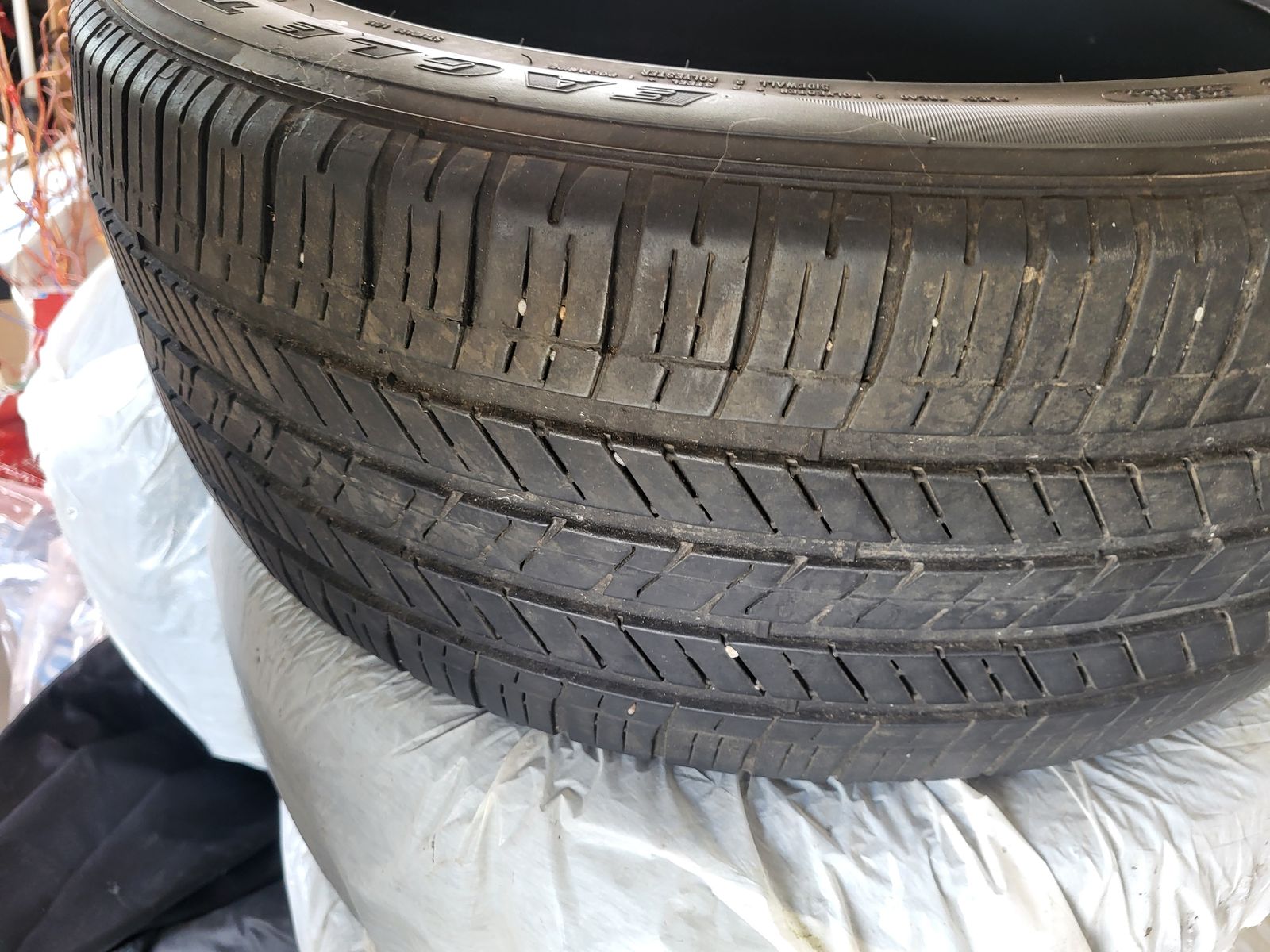 4 Used Goodyear Eagle Touring Tires, size 245/45R19