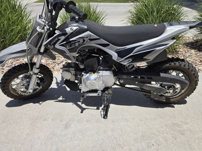 GPX MXR Enduro X Series Dirt Bike - Gray/Black, Good Condition