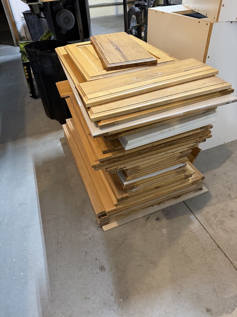 Assorted Wooden Kitchen Cabinet Doors and Drawers fronts