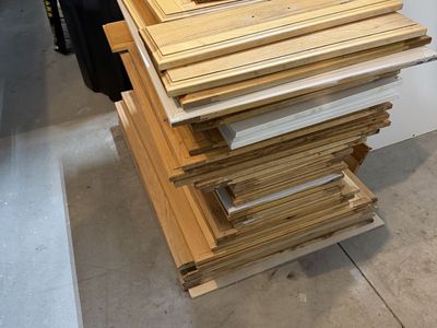Assorted Wooden Kitchen Cabinet Doors and Drawers fronts