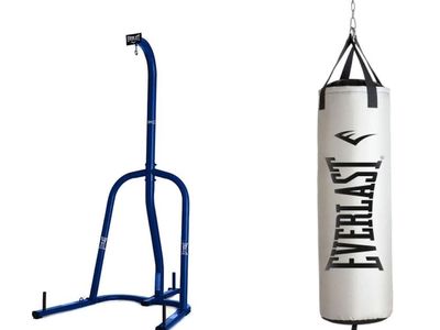 Everlast 100 lb Heavy Bag + Stand