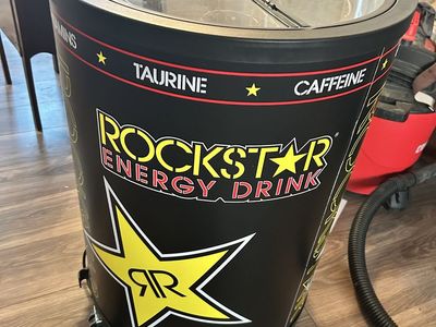 Rockstar Energy Drink recharge cooler.