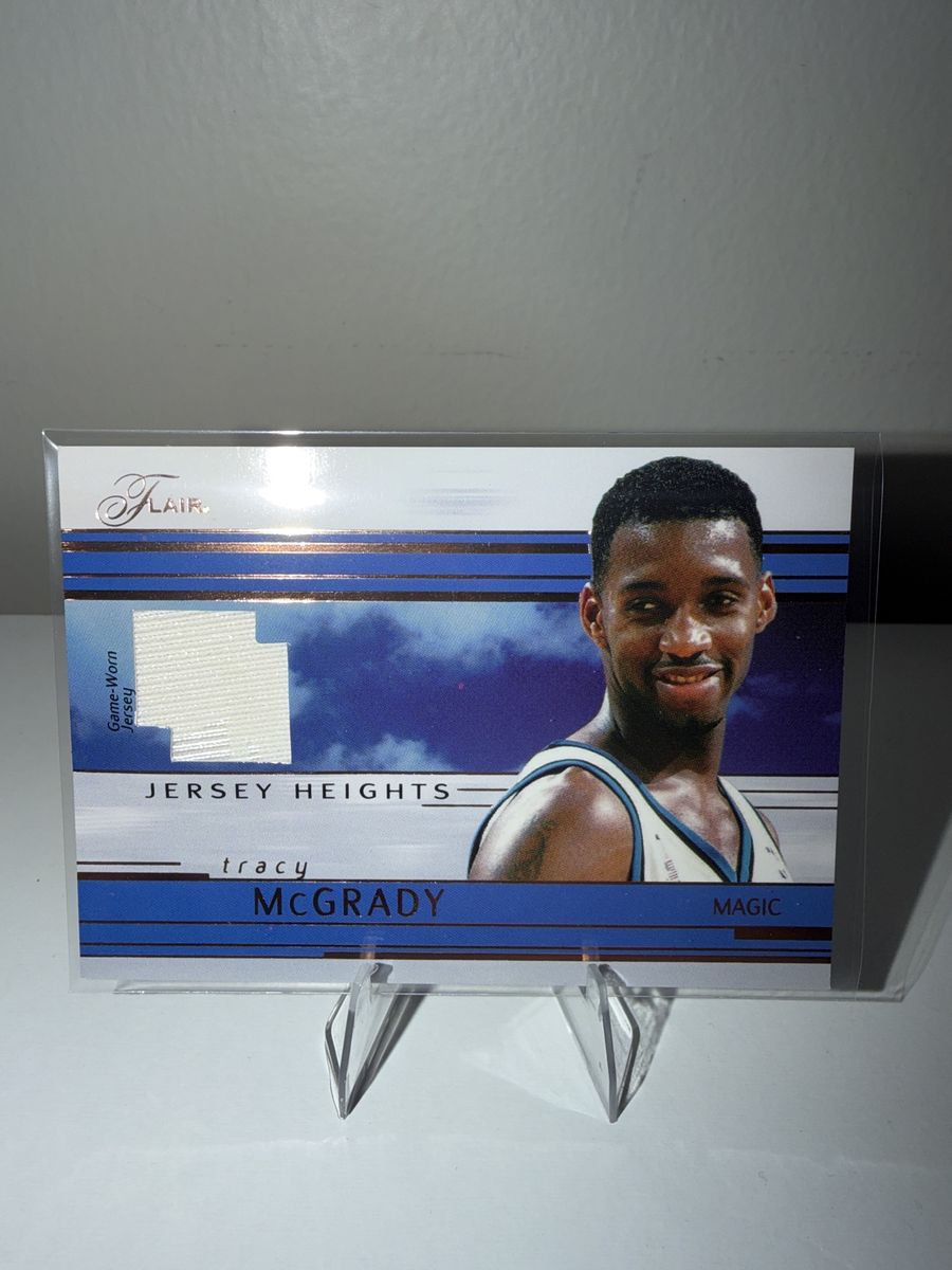 Flair Jersey Heights Tracy McGrady Magic Game-Worn Jersey Trading Card