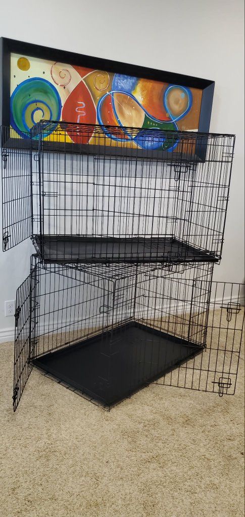 XL Kennel, cage, crate  collapsible 2 doors access