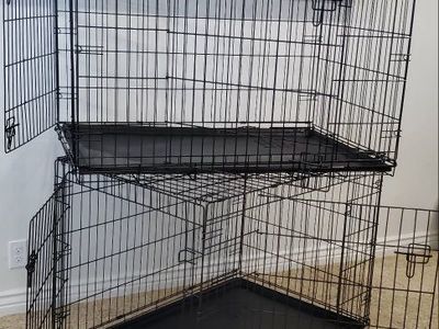 XL Kennel, cage, crate collapsible 2 doors access
