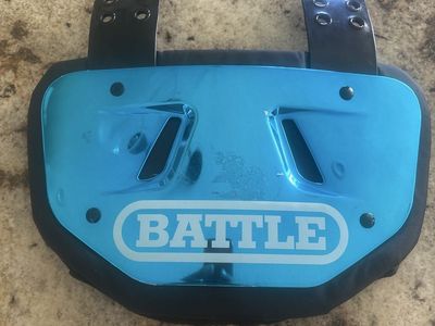 BATTLE Sports Chrome Football Back Plate - Adult/High School Size Impact Protection