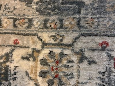 Gray/Red/Beige Medallion Area Rug - Used, Great Condition