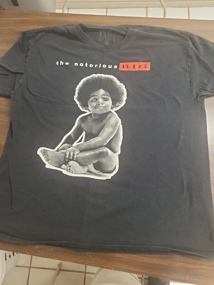 The Notorious B.I.G. Ready to Die Album Graphic T-Shirt Black XL