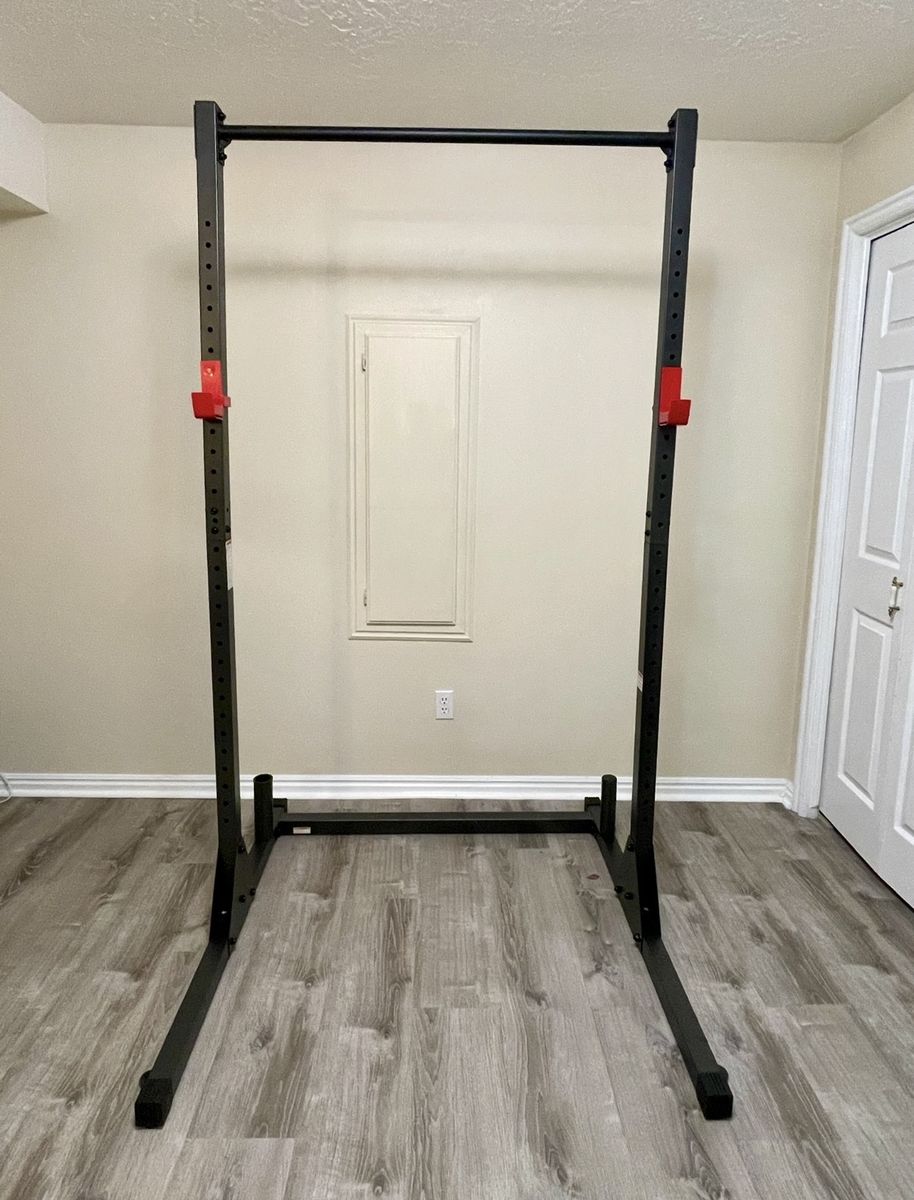 Unbranded Squat Rack with Pull-Up Bar & J-Hooks