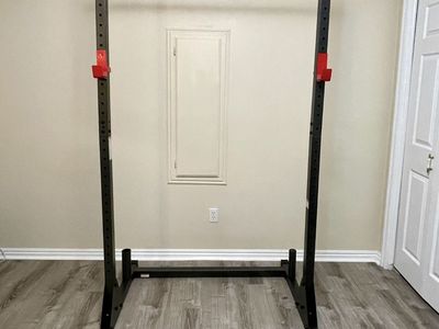 Unbranded Squat Rack with Pull-Up Bar & J-Hooks