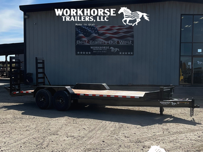 7x20 Tandem Axle Dovetail Equipment Hauler 15K *SPARE TIRE INCLUDED* SALE