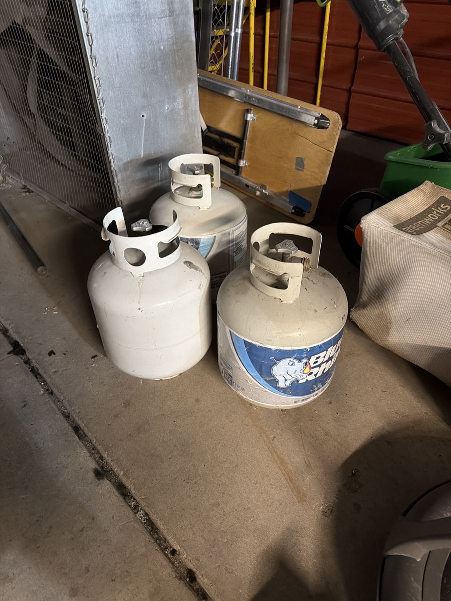 Blue Rhino Propane Tanks - (3) 20 lb. BBQ & Outdoor Heater Gas Cylinders