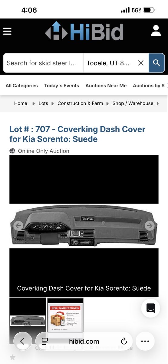 Coverking CDCC2KI9619 Kia Sorento Suede Dash Cover - New (Canceled Delivery)