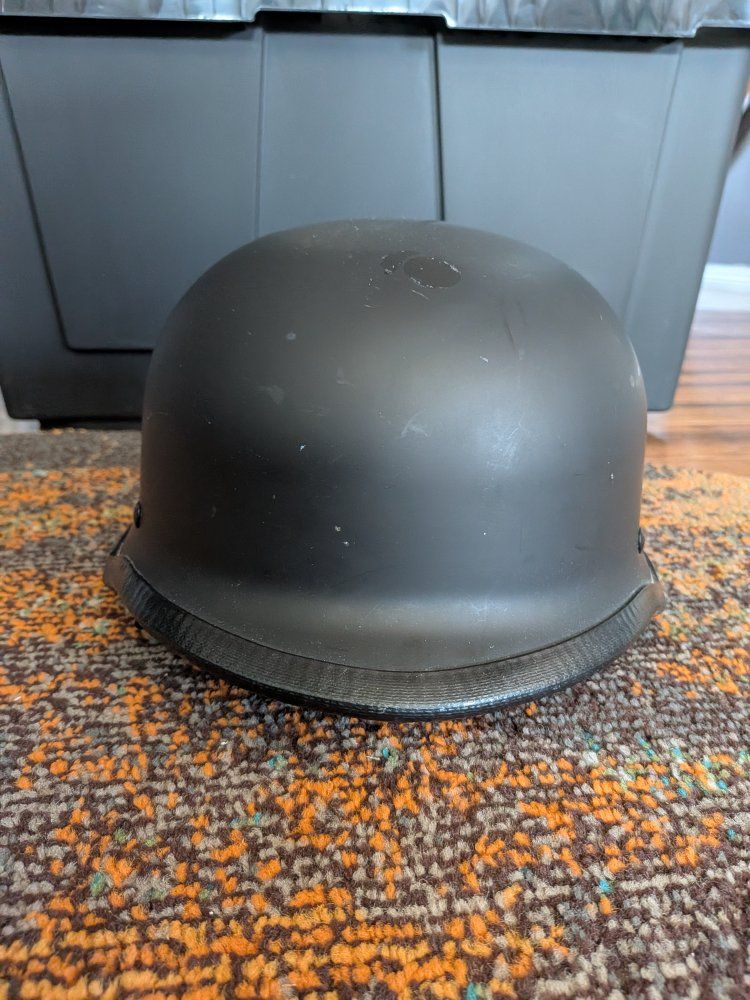 HCI Matte Black DOT Motorcycle Half Helmet - Size Large