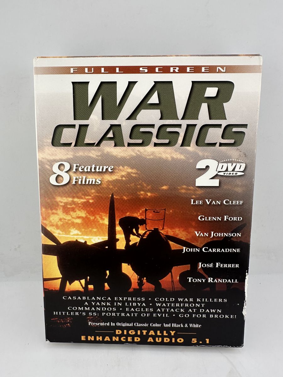 War Classics 8 Feature Films DVD Box Set Casablanca Express Commandos