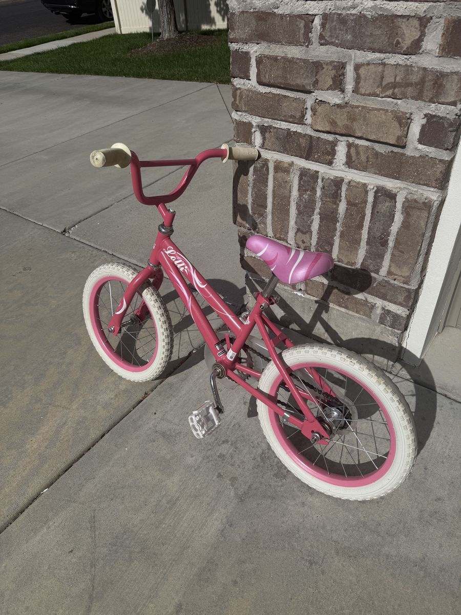 Lolly 16” Kids Bike - Pink & White, Good Condition