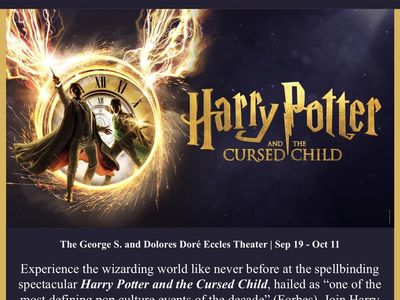 Harry Potter and the Cursed Child Tickets - Eccles Theater