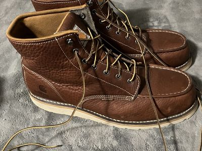 Carhartt steel toe work boots size 14