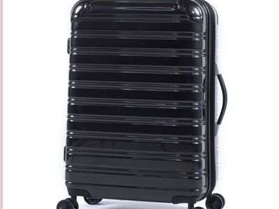 Ifly Hard Sided Fibertech Luggage 26", Black Black 26 in.