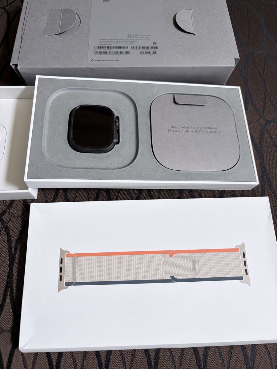 Apple Watch Ultra 2 GPS + Cellular 49mm Titanium Case with Orange Alpine Loop Band