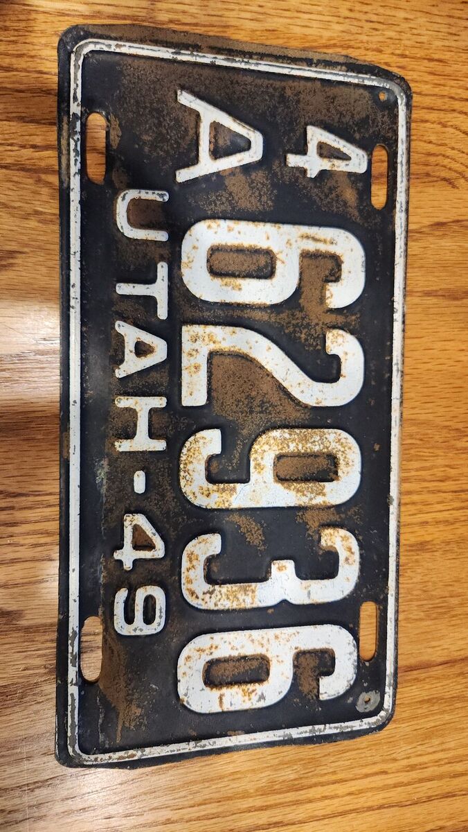 1949 Truck License Plate