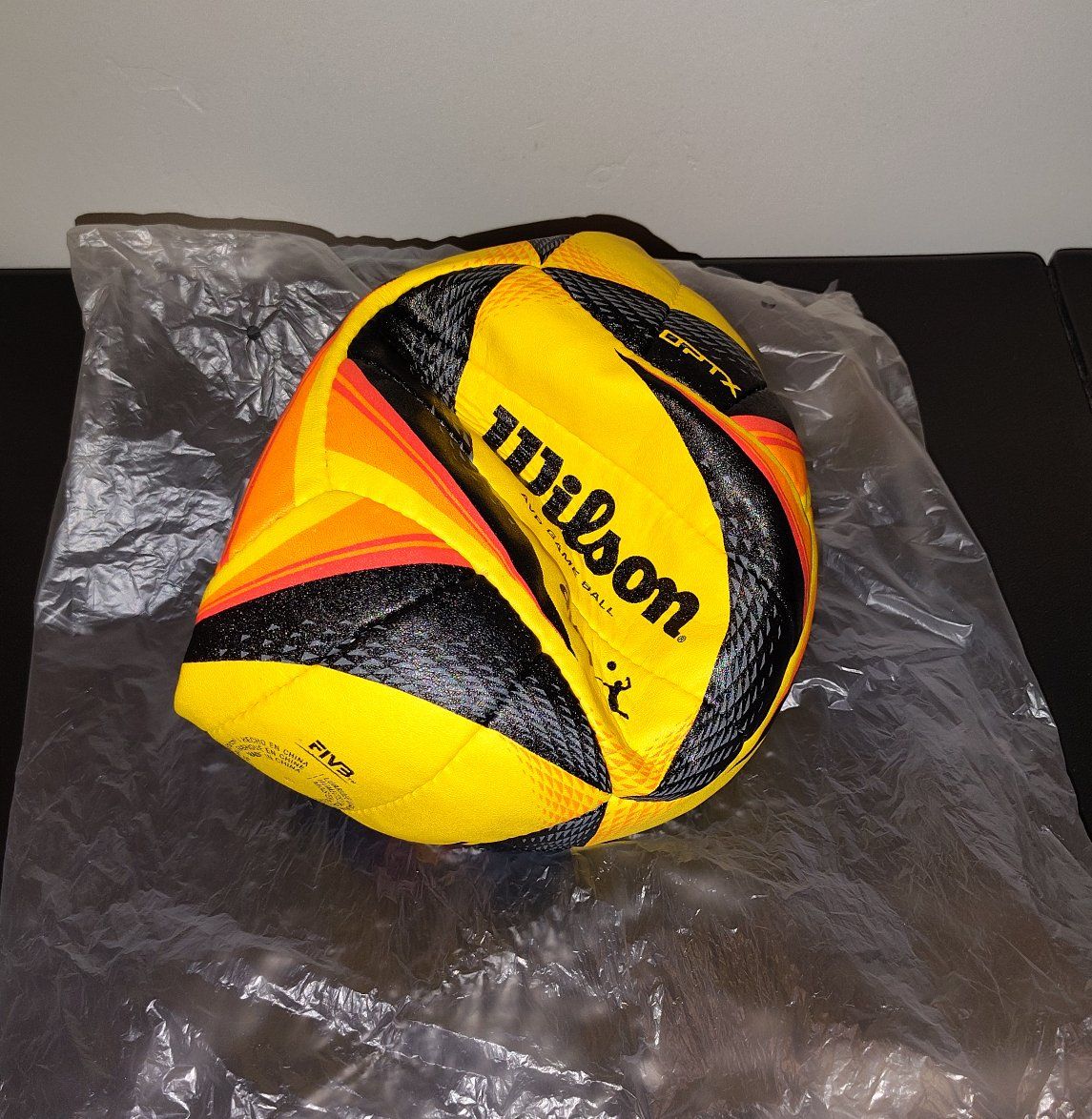 Wilson OPTX AVP Official Game Ball Volleyball - Yellow/Black (New)
