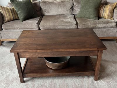 Coffee Table Custom Made w/ Lift Top