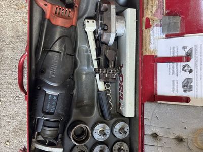 T-Drill T-60 Portable Pipe Branching Tool Kit in Red Metal Case I have a B tank hoses and everything needed to get started right