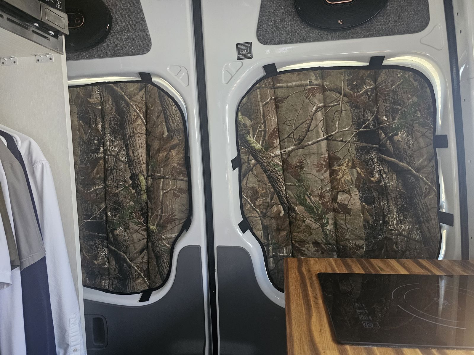 Insulated Camper Van Window Cover Set - Front & Rear Shades