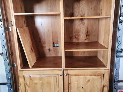 Wood shelf set