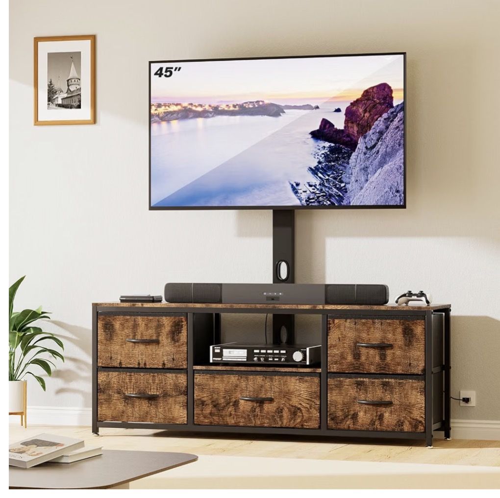 TV Stand with Mount & 5 Drawers - new in box!!