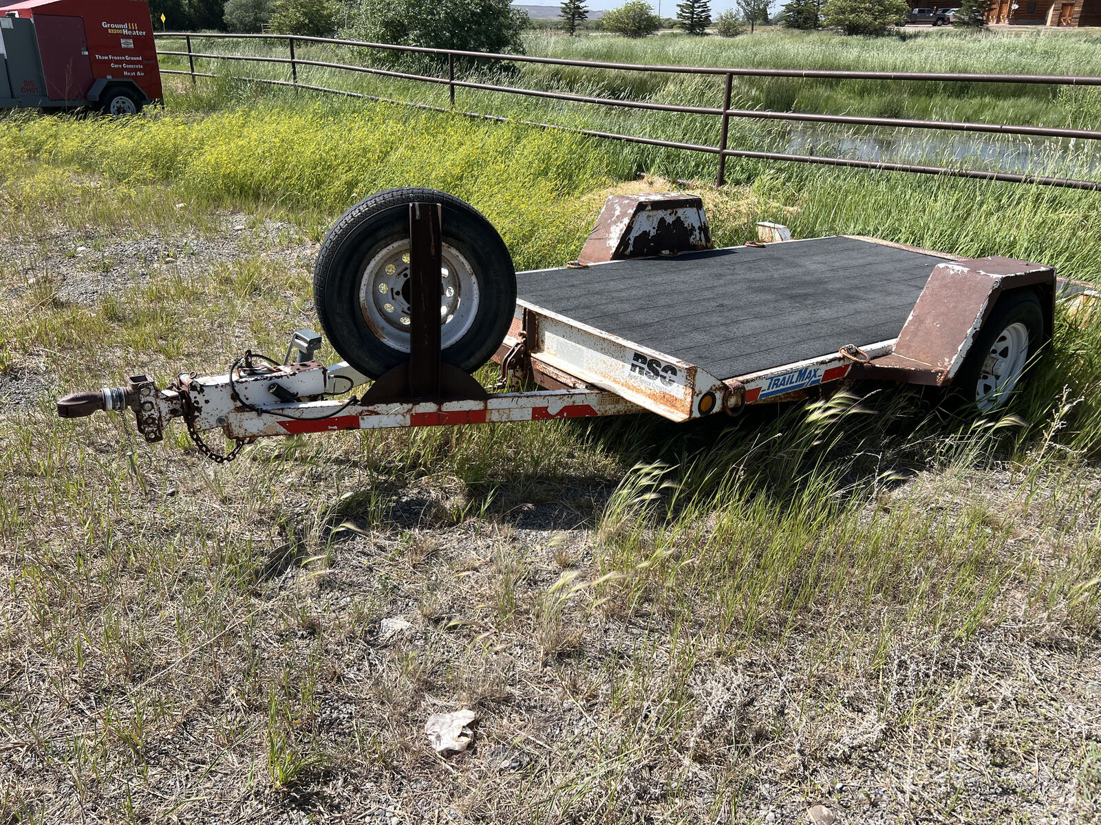 11’ trail max tilt deck trailer