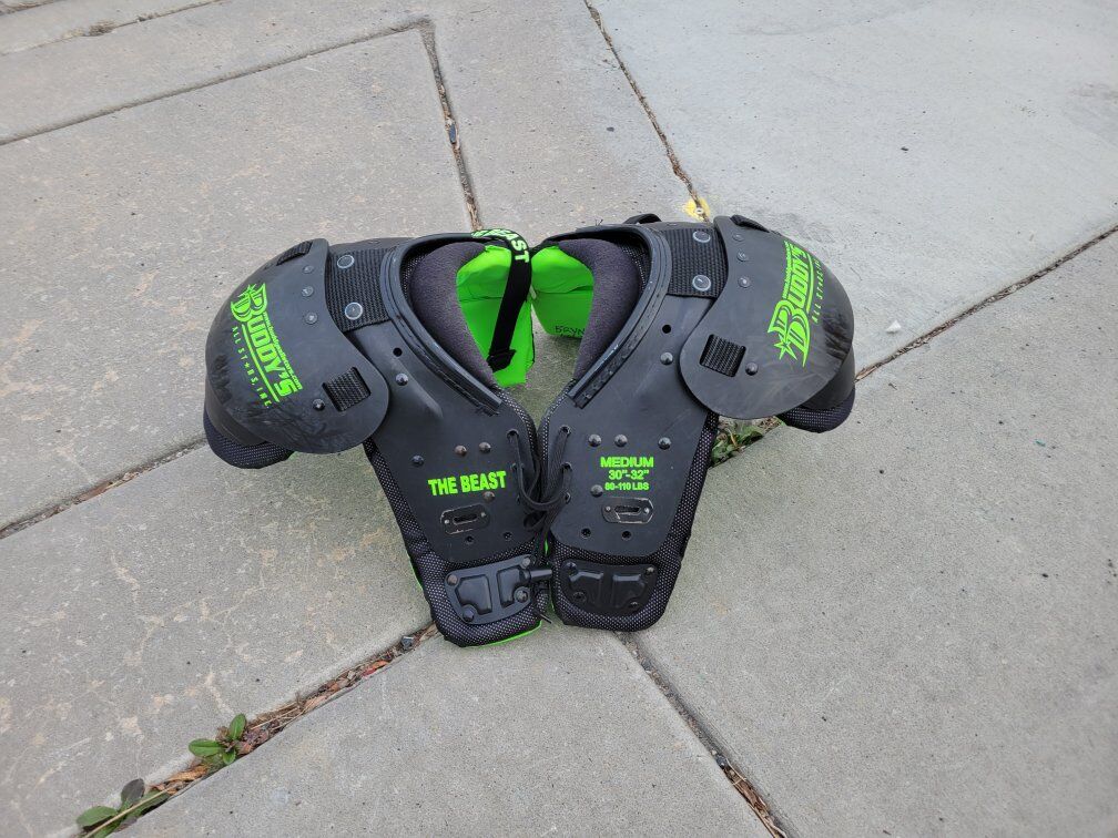 football shoulder pads 80-110lbs