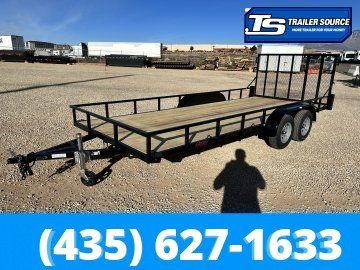 7x18 Echo EA-18-15T Utility Trailer - 7K GVWR