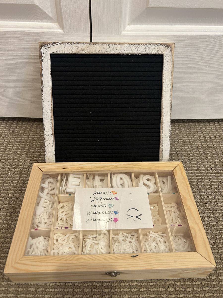 Organized Letterboard