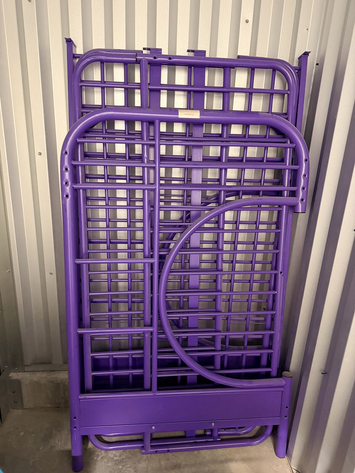 EEclipse Twin Over Purple Full Metal Kids Bunk Bed