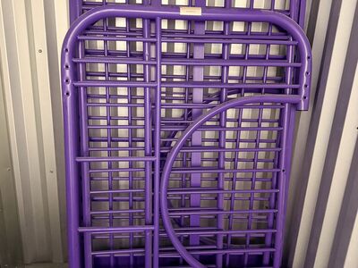 EEclipse Twin Over Purple Full Metal Kids Bunk Bed