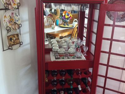 Telephone Booth Wine Rack