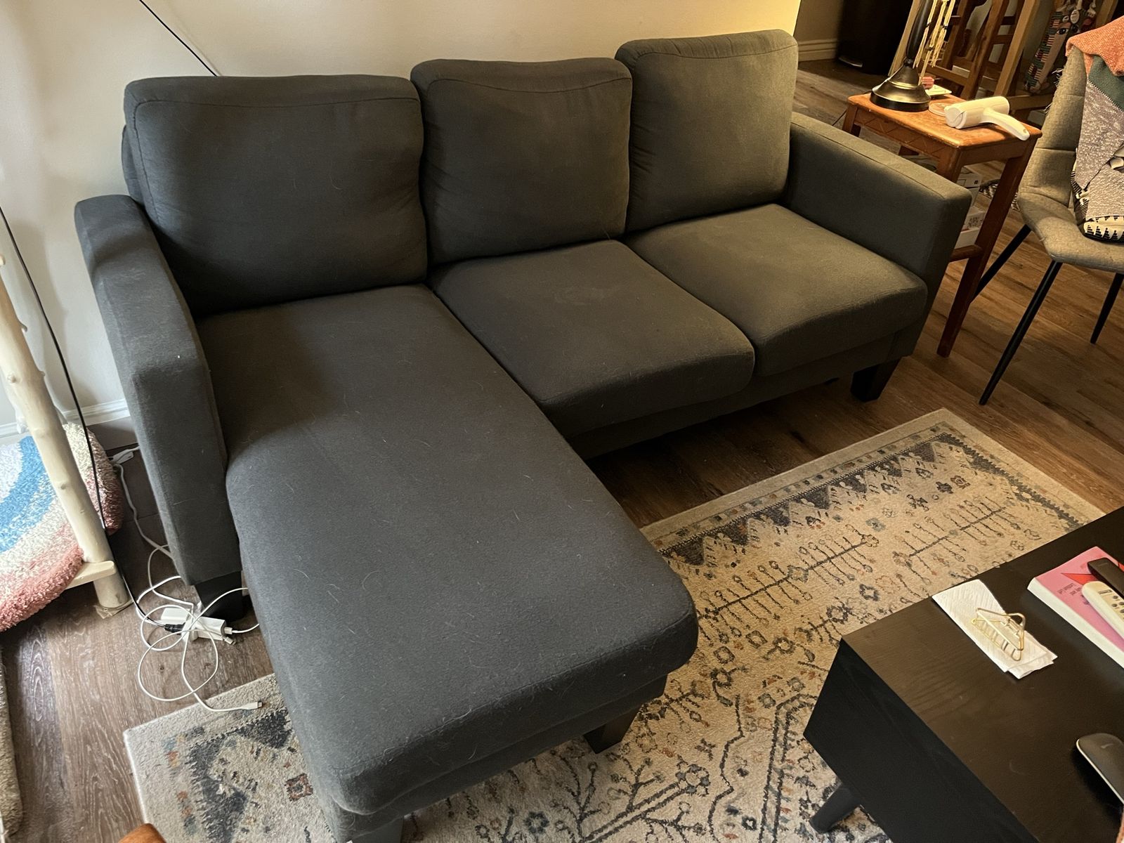 Small couch with Chaise