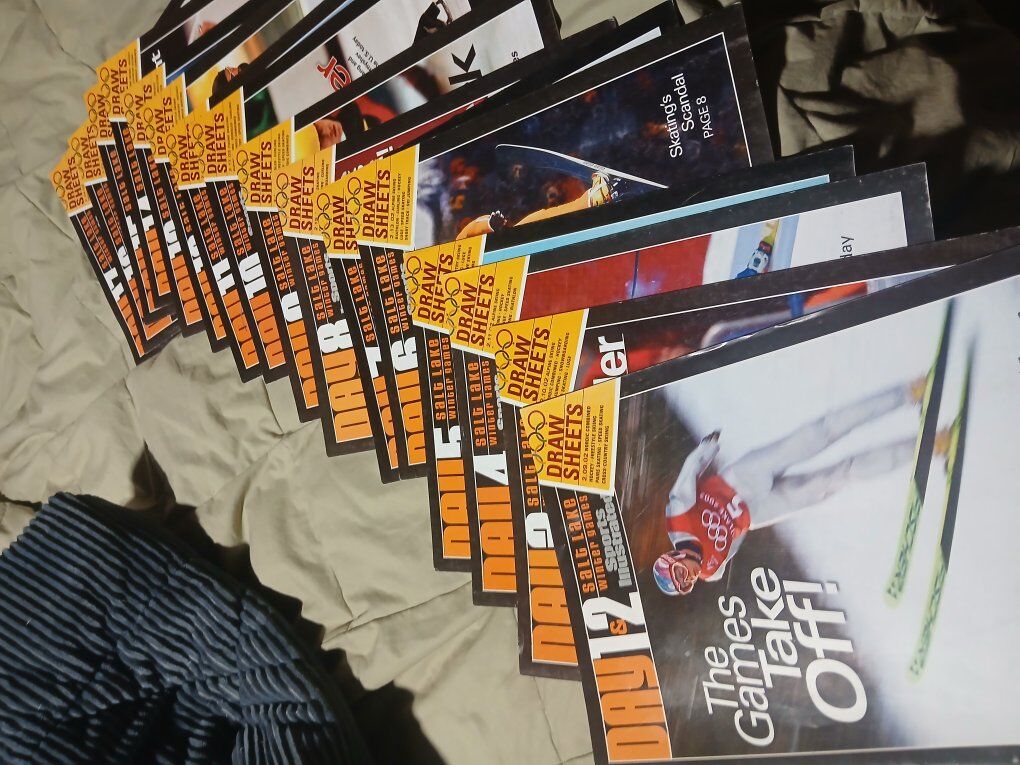 Salt Lake winter games Draw Sheets