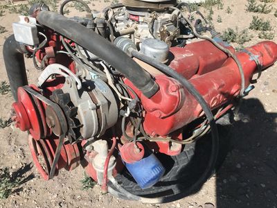1990s Ford 302 with an Edelbrock carburetor and intake manifold.