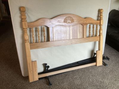 Queen/Full Oak Headboard